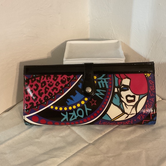 Patricia Field Handbags - Patricia Field Sex & The City New York Clutch, Graffiti Print, 12”W x 6”H, NWT